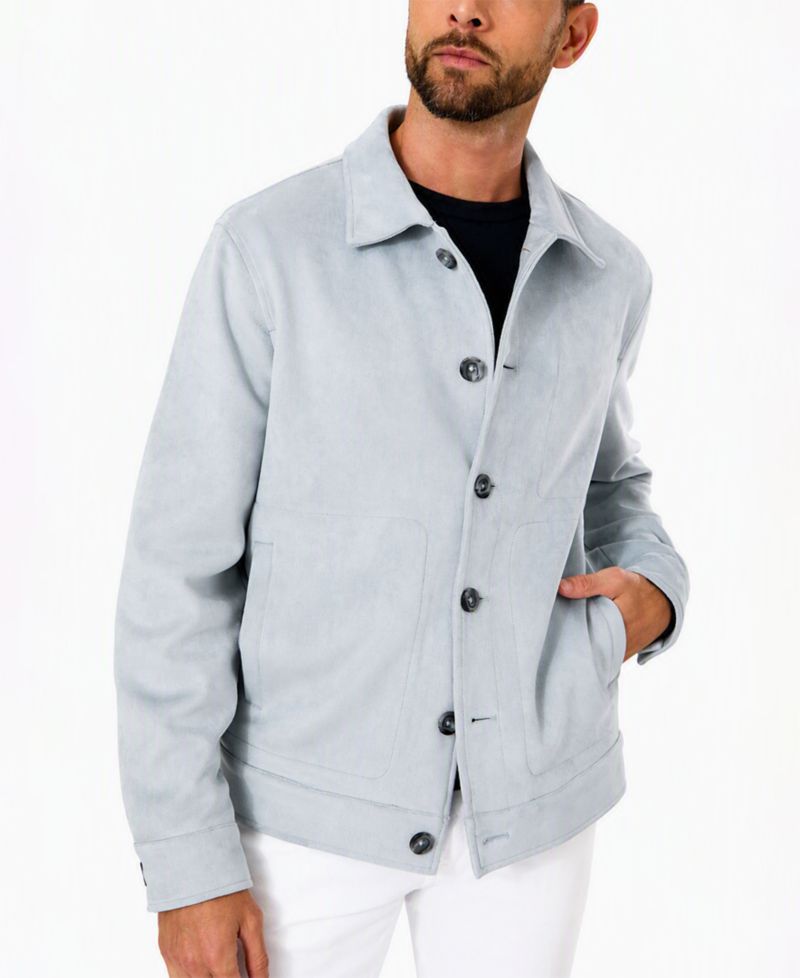 Men's Harlow Faux Suede Overshirt