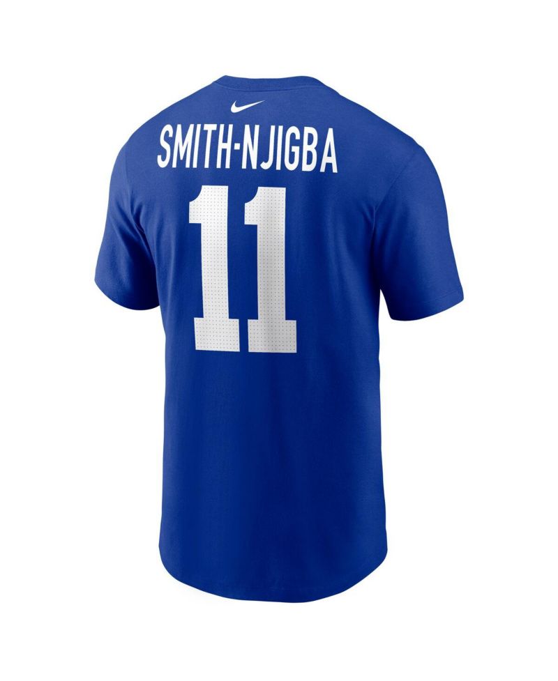 Men's Jaxon Smith-Njigba Royal Seattle Seahawks Player Name & Number T-Shirt