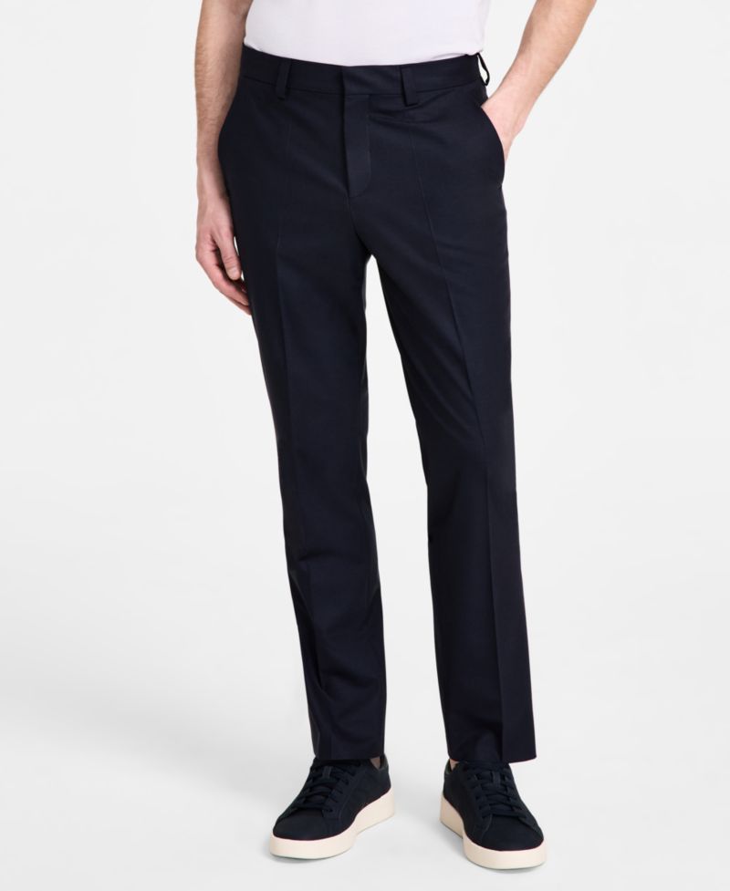 Men Modern-Fit Wool Blend 2-Piece Suit