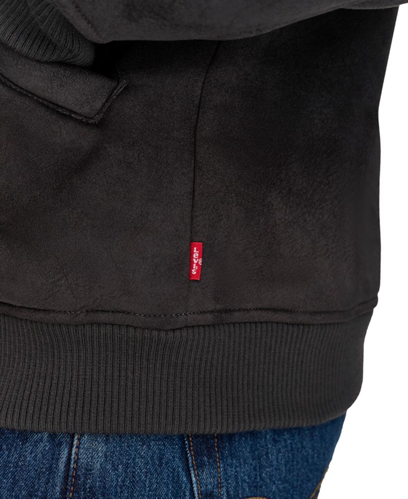 Men's Faux-Shearling Full-Zip Bomber Jacket