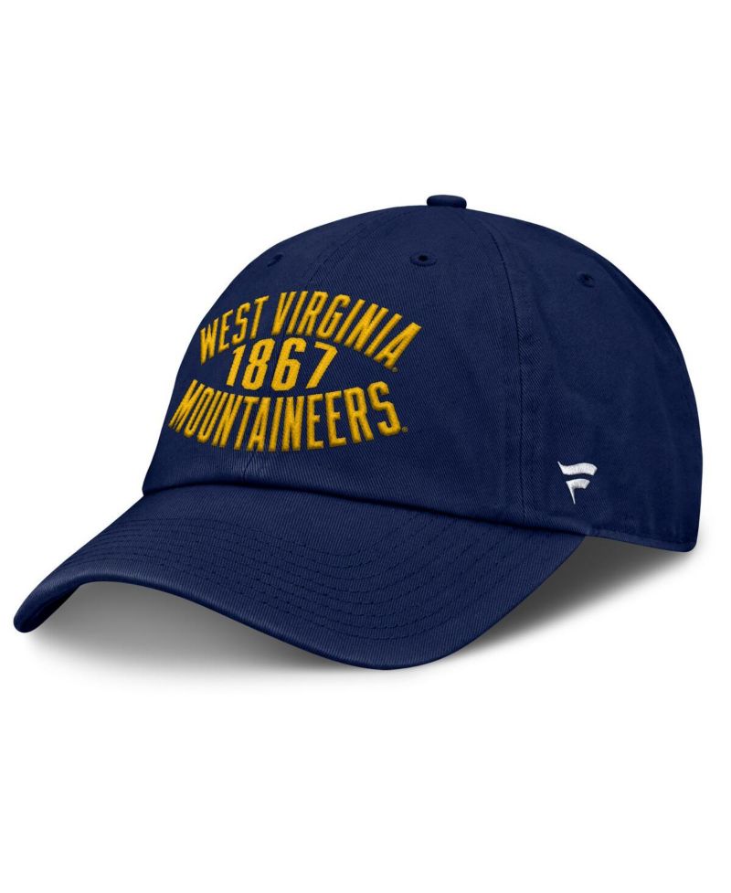Men's Navy West Virginia Mountaineers Archer Adjustable Hat