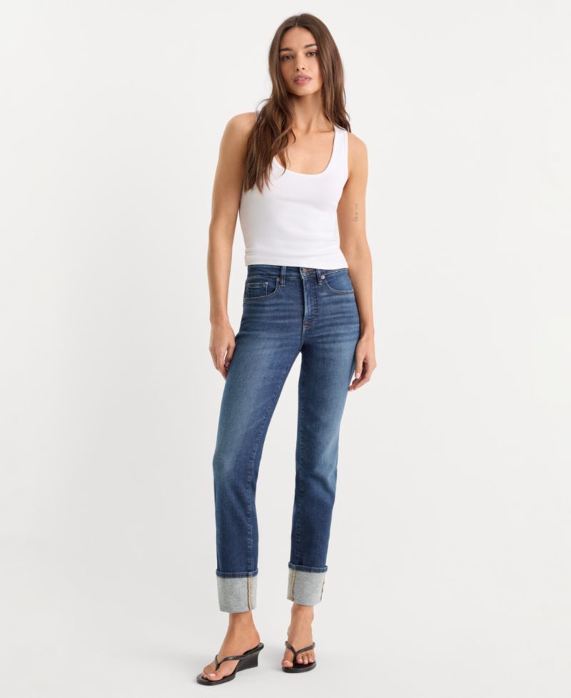 Women's Straight Mid-Rise Jeans