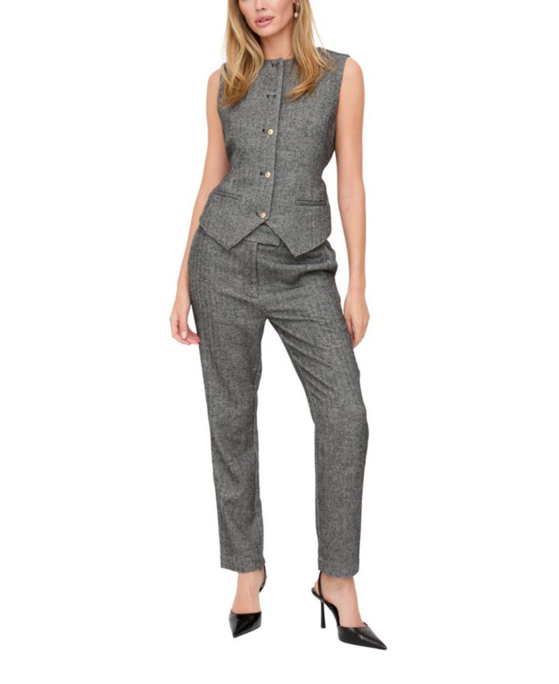 Women's Pandora Tailored Herringbone Print Waistcoat