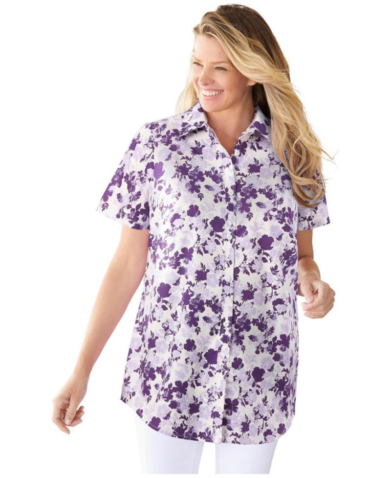 Women's Within Short Sleeve Shirt.