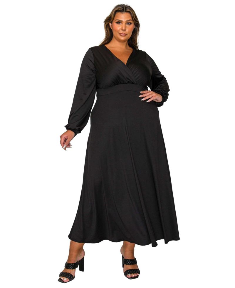 Plus Size Sophia Surplice Dress
