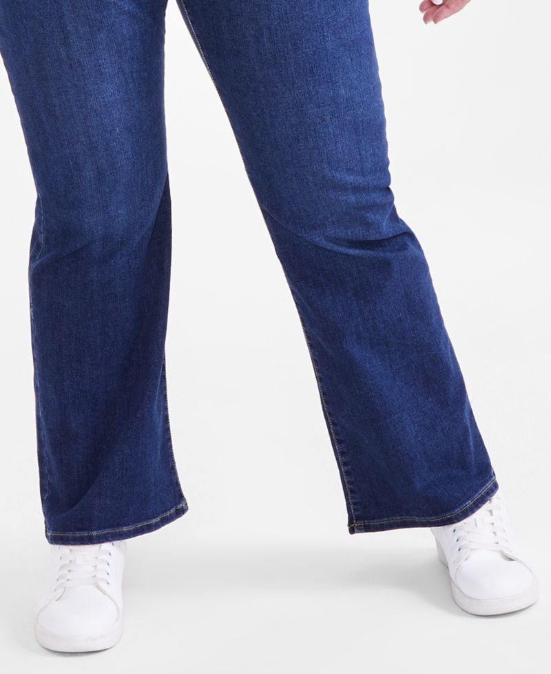 Petite Mid-Rise Curvy Bootcut Jeans, Petite & Petite Short