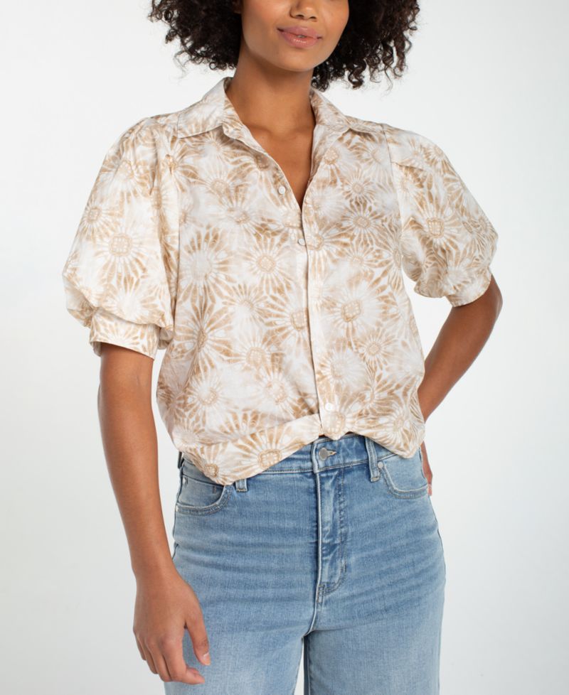 Petite Puff-Sleeve Shirt
