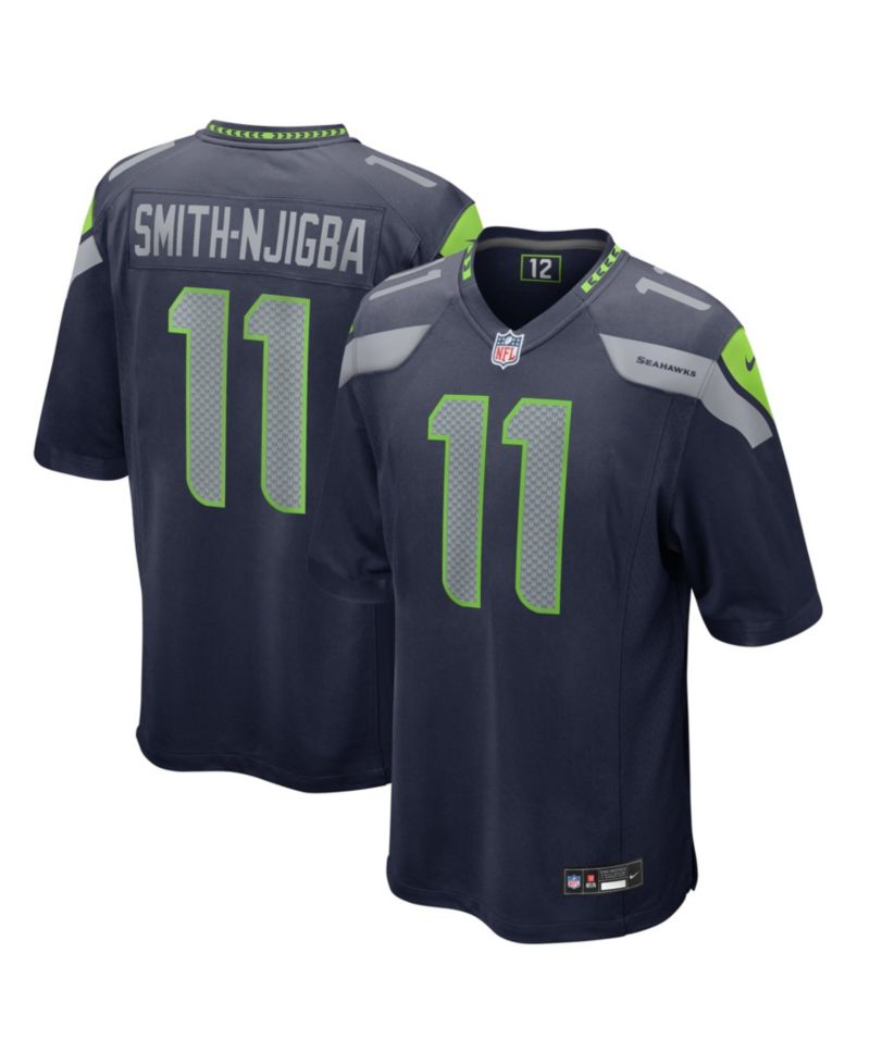 Men's Jaxon Smith-Njigba College Navy Seattle Seahawks 2023 NFL Draft First Round Pick Game Jersey