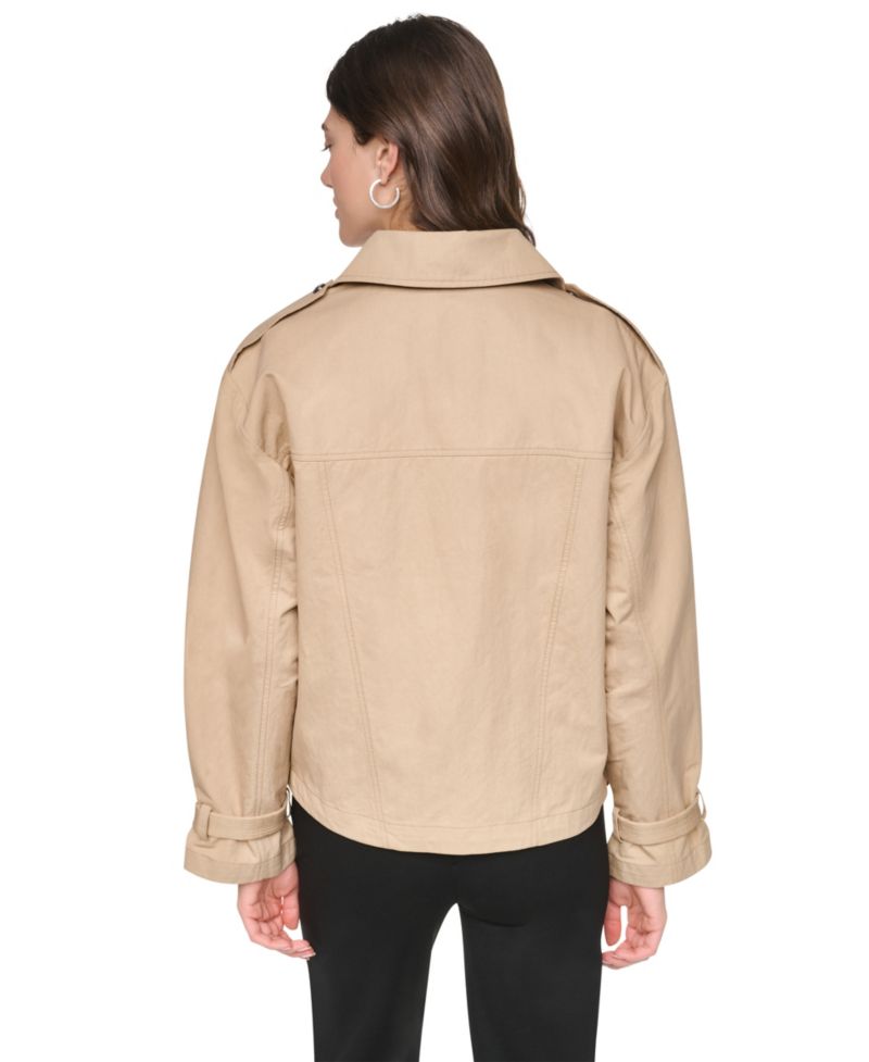 Women's Collared Zip-Front Utility Jacket
