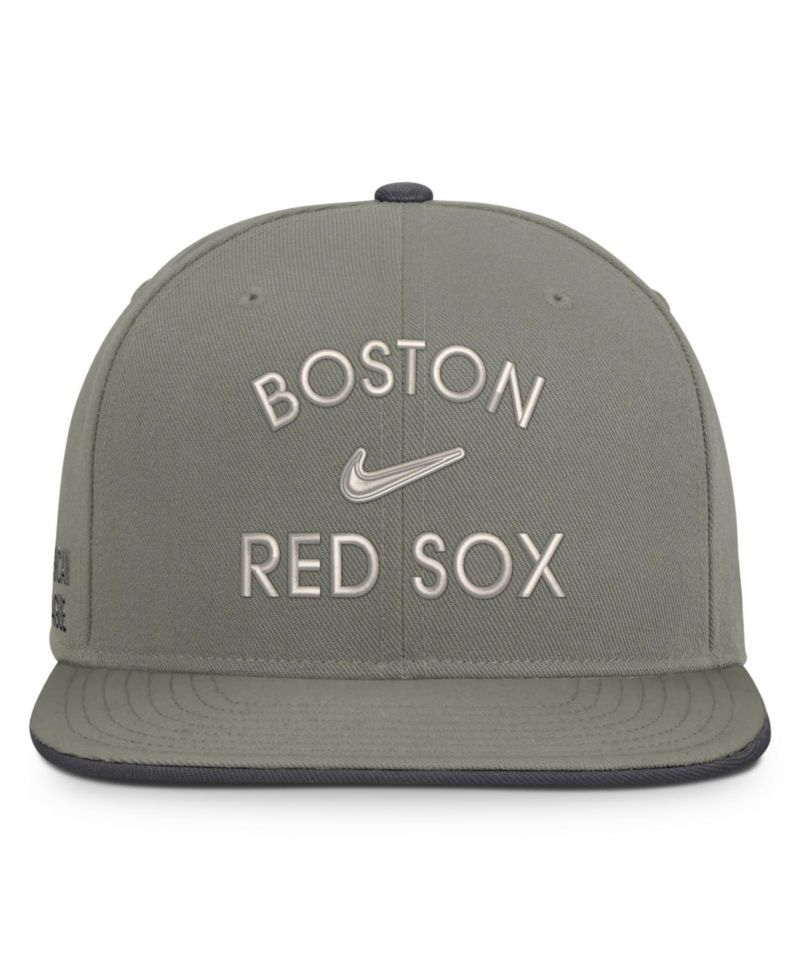 Men's Olive Boston Red Sox Pro Dri-FIT Snapback Hat