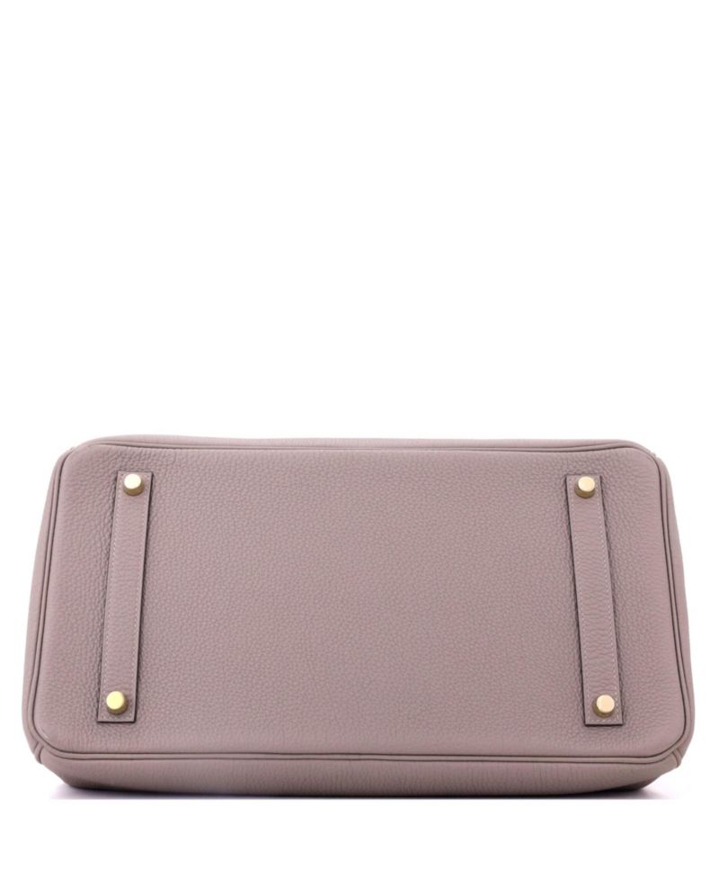 Birkin 35 Handbag Grey Togo with Gold Hardware