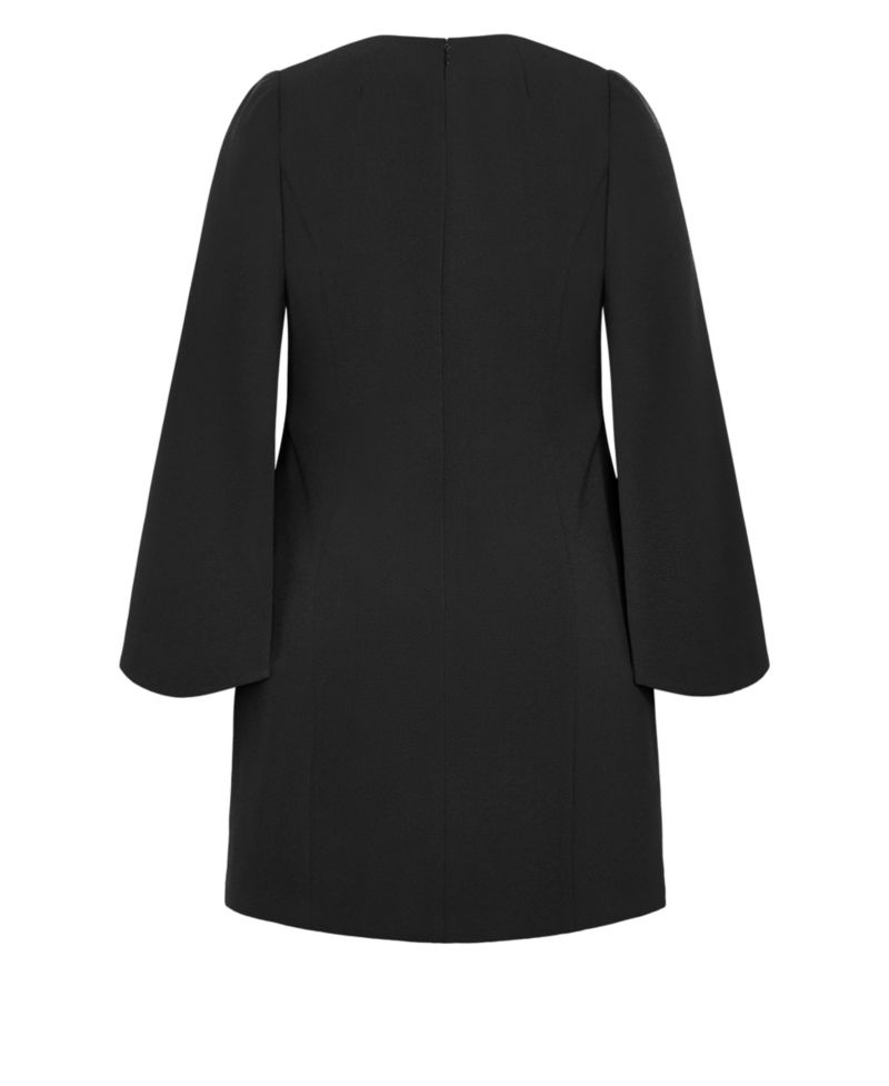 Plus Size Amaya Cape Sleeve Mini Dress