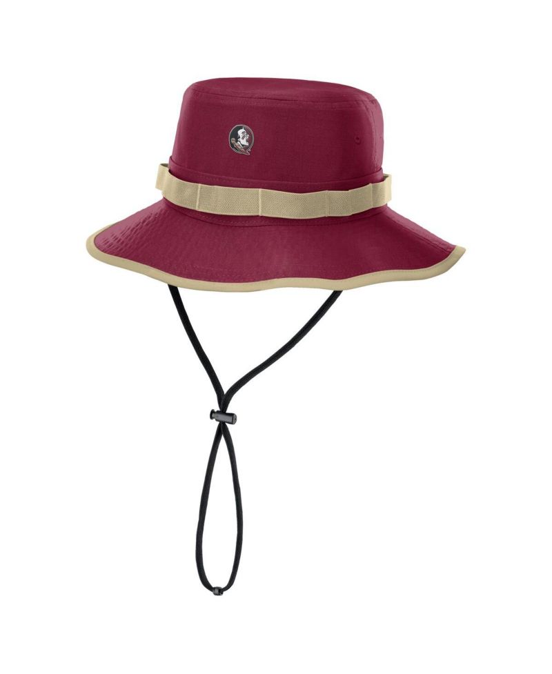 Men's Garnet Florida State Seminoles 2025 Sideline Apex Boonie Performance Bucket Hat