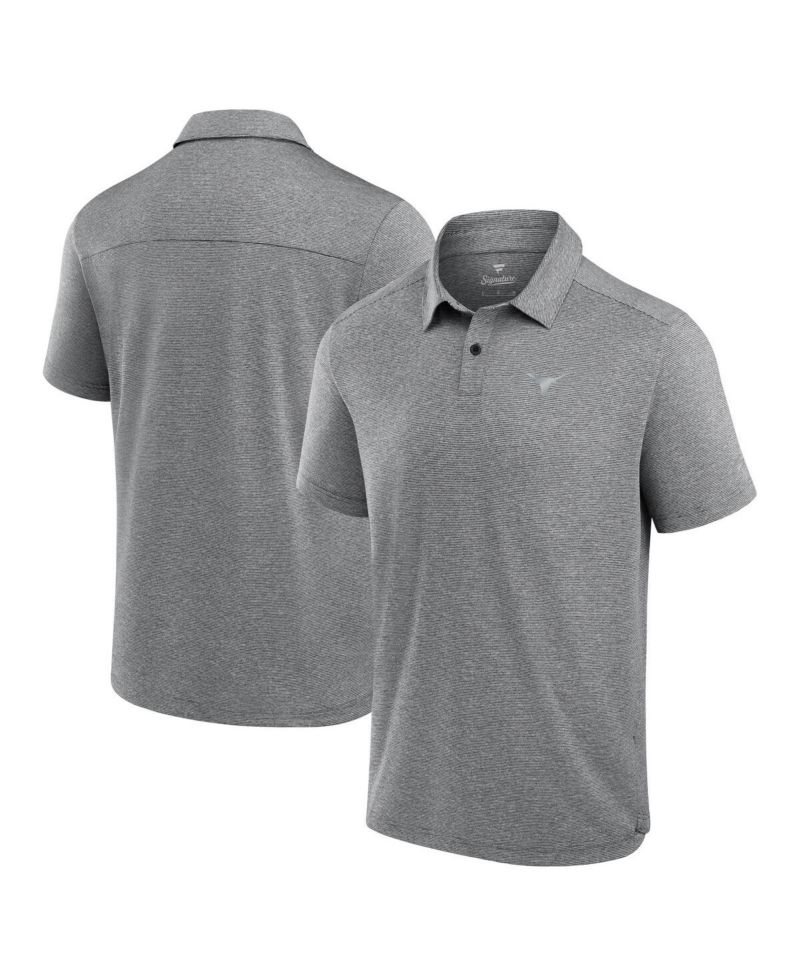 Men's Charcoal Texas Longhorns Performance Polo Shirt