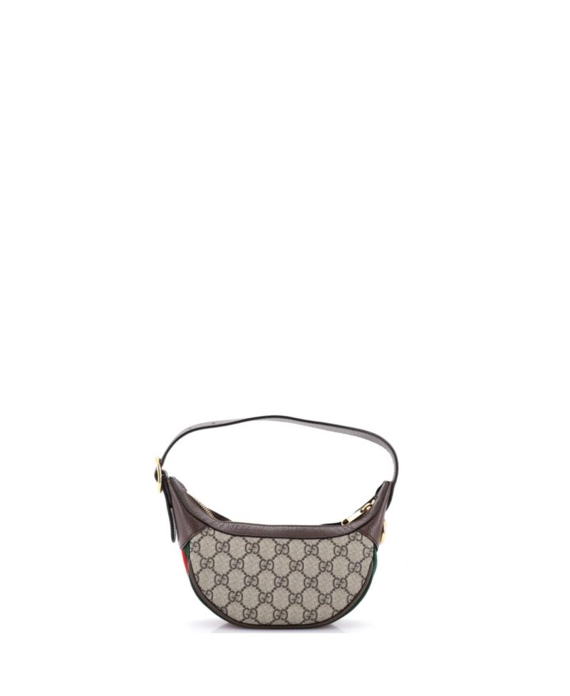 Mini Ophidia Half Moon Bag GG Coated Canvas
