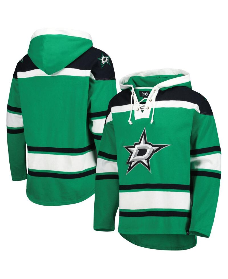 Men's Kelly Green Dallas Stars Superior Lacer Hoodie