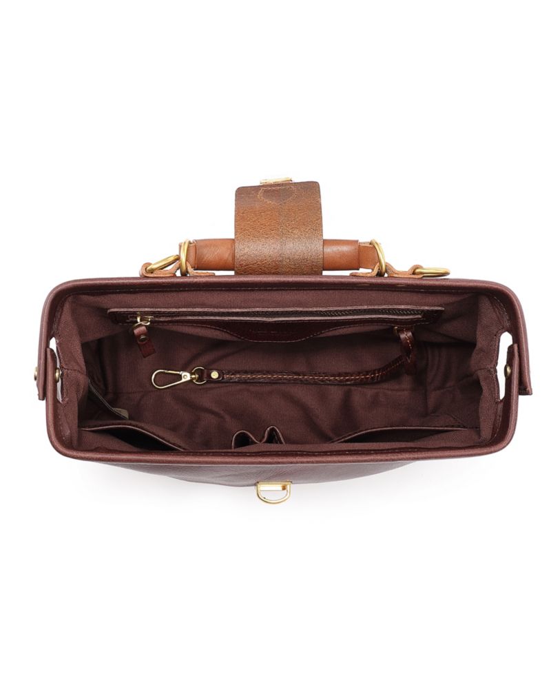 Doctor Small Leather Crossbody Satchel Bag