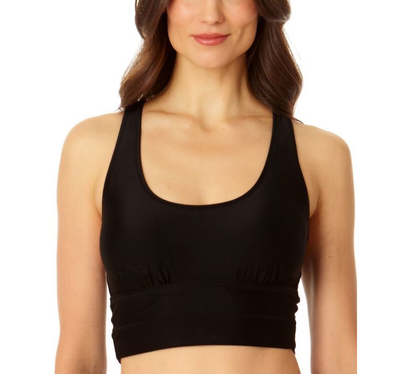 Women's Banded Halter Longline Bra Top