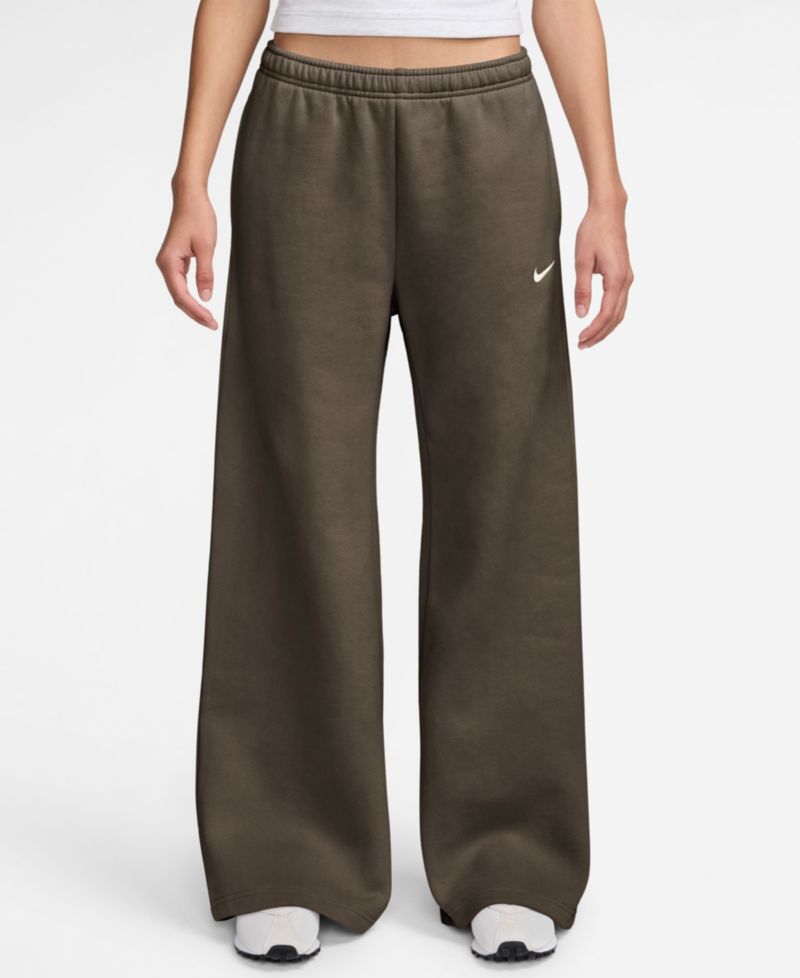 Women's Studio Fleece Medium Weight Mid-Rise Wide-Leg Pants