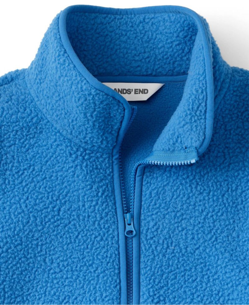 Plus Size High Pile Half Zip Fleece Pullover