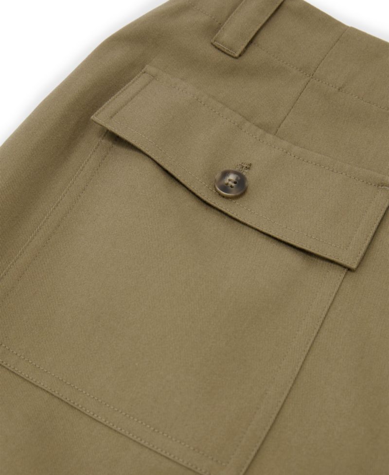 Women's Kasia High-Waist Tapered Cotton-Blend Trousers