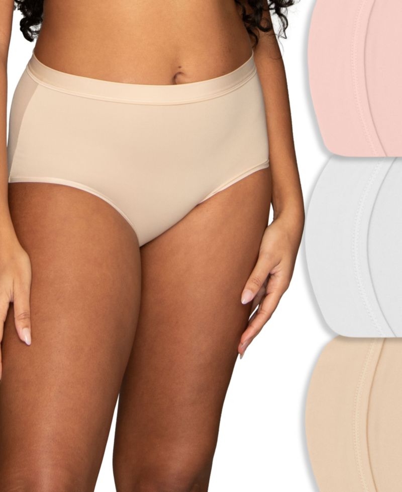 Full-Coverage Ultimate-Stretch Cotton-Lined Panty, 13431, 3-Pack