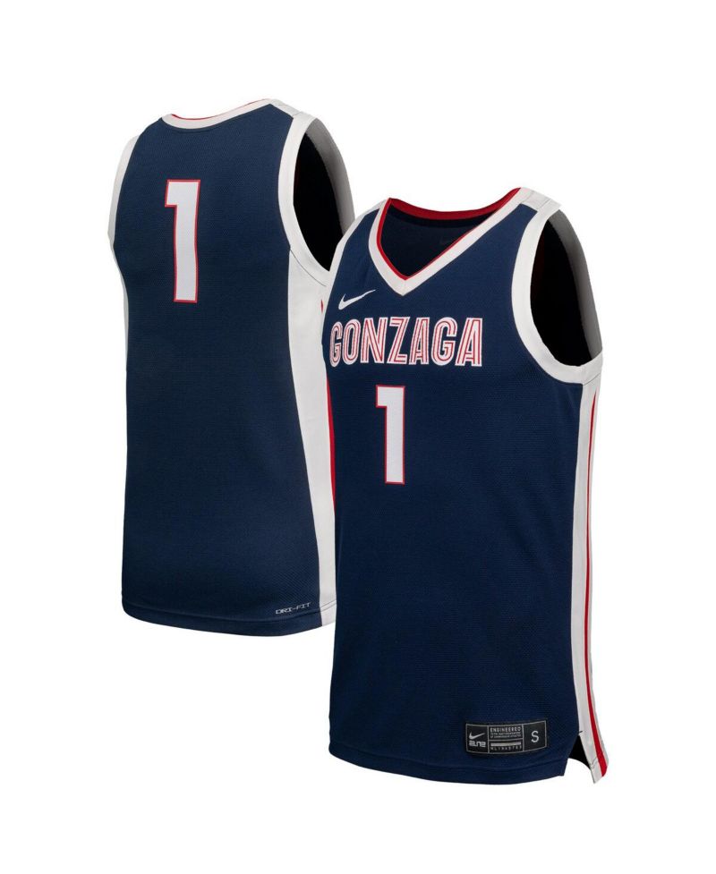Men's Navy Gonzaga Bulldogs Replica Basketball Jersey