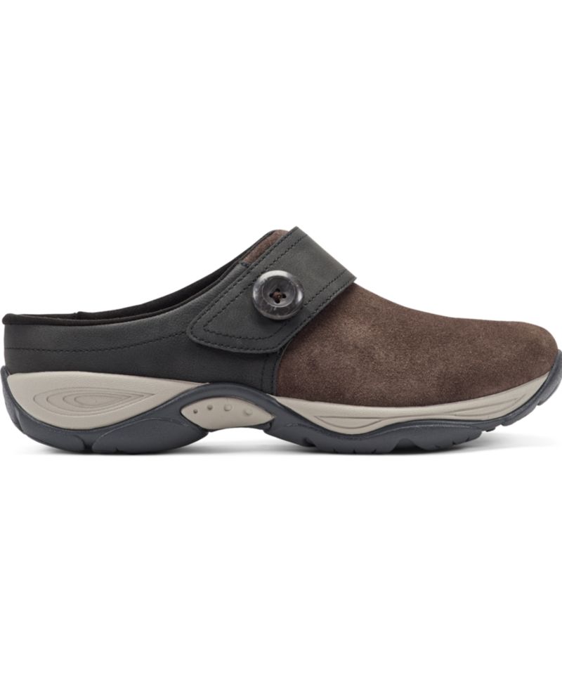 Women's Edline Suede Button Strap Mules