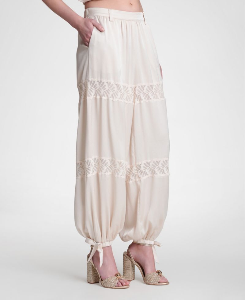 Women's Lace Combo Balloon Pants