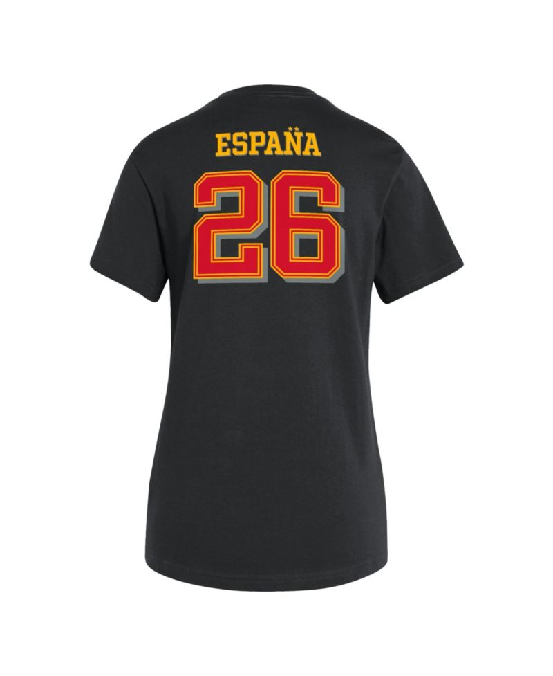 Women's Black Spain National Team 2026 FIFA World Cup Champions Trophy T-Shirt