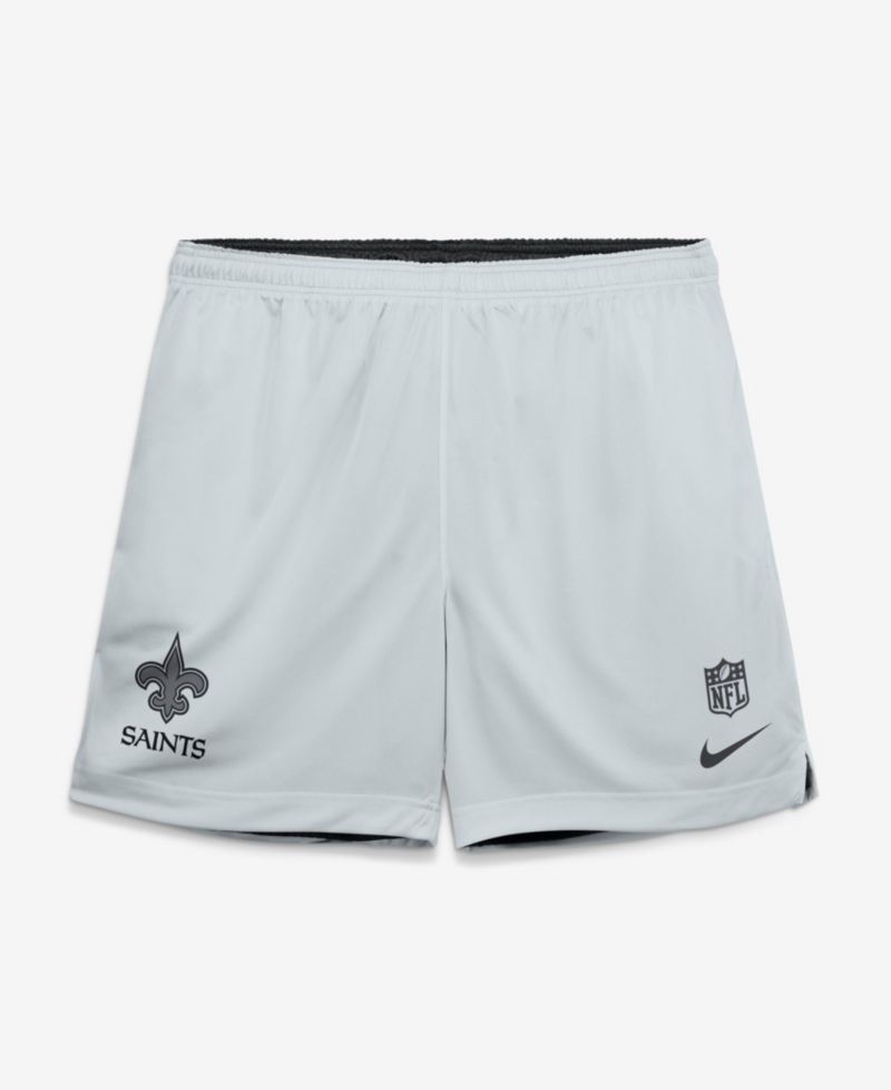Men's Black/Platinum New Orleans Saints Sideline Standard Issue Dri-FIT Reversible Shorts