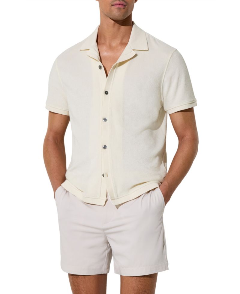 Men's Eden Towelling Short-Sleeve Shirt