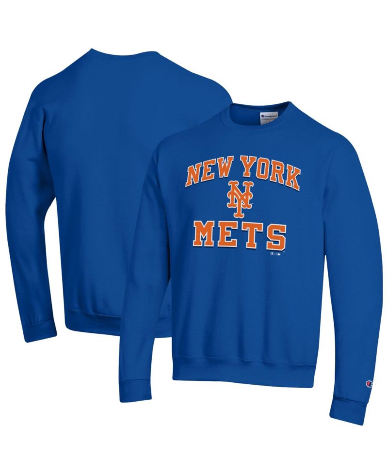 Men's Royal New York Mets Heart & Soul Powerblend Sweatshirt