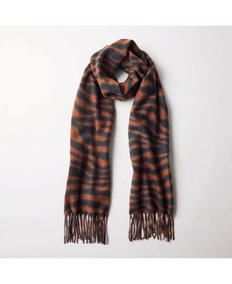 Zebra Print Midweight Scarf