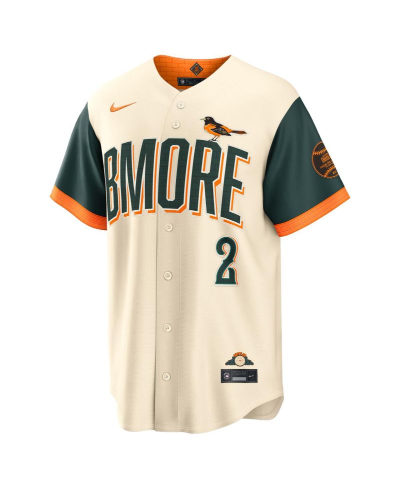 Men's Gunnar Henderson Natural Baltimore Orioles 2026 City Connect Stadium Jersey