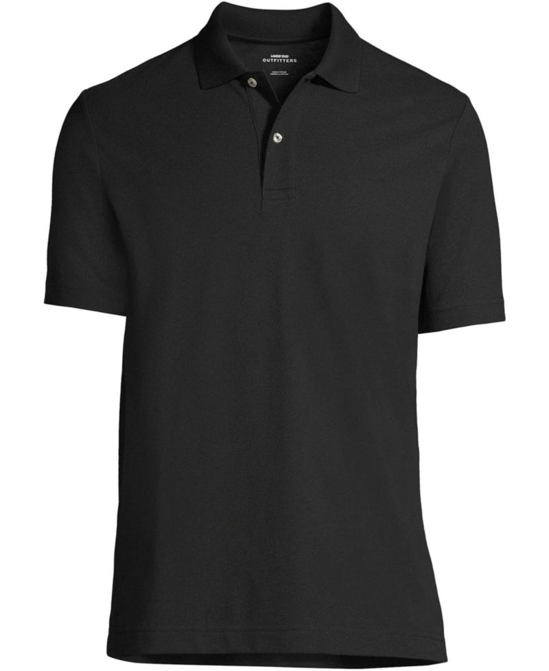 Men's Short Sleeve Basic Mesh Polo Shirt