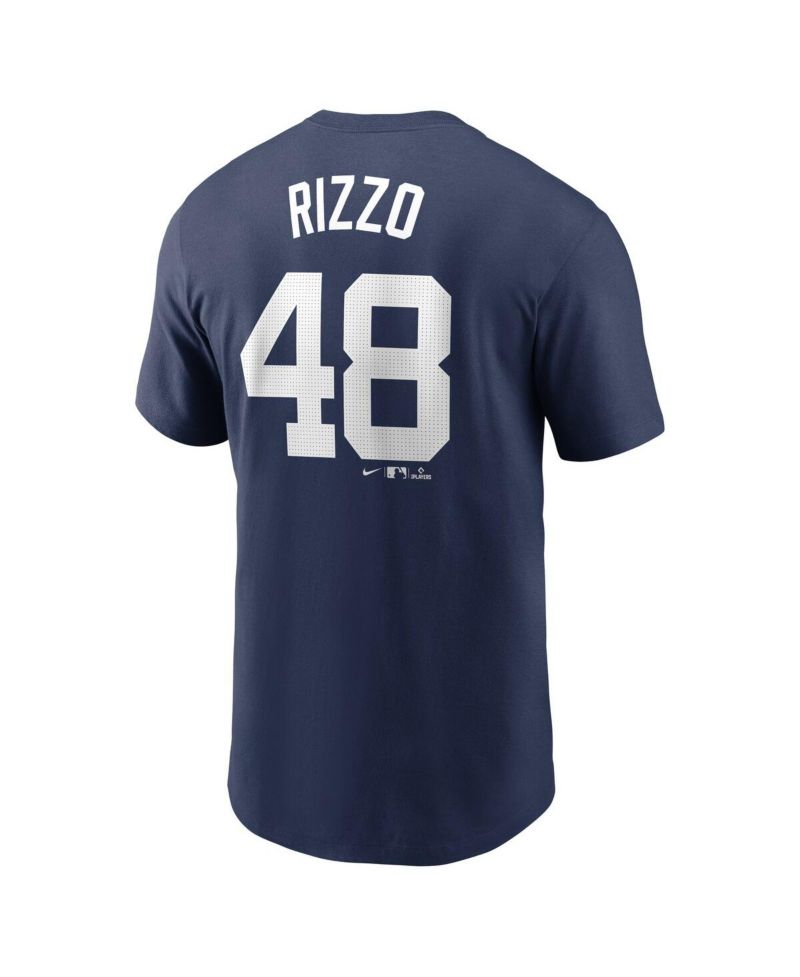 Men's Anthony Rizzo Navy New York Yankees Fuse Name & Number T-Shirt