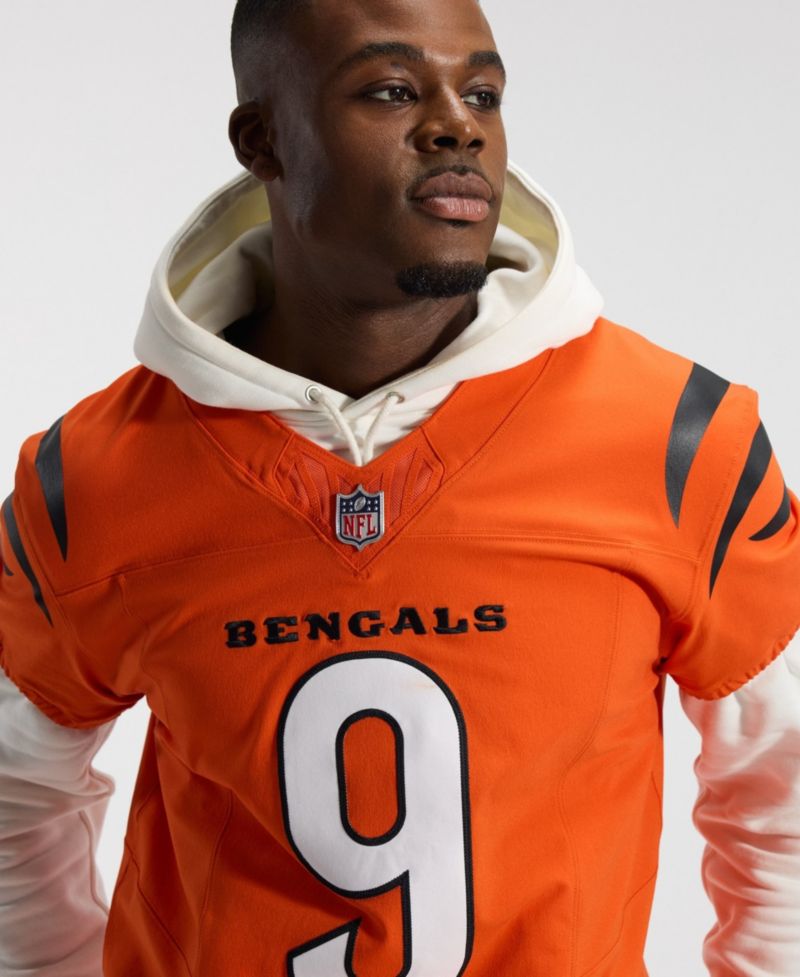 Men's Joe Burrow Orange Cincinnati Bengals Vapor F.U.S.E. Elite Jersey