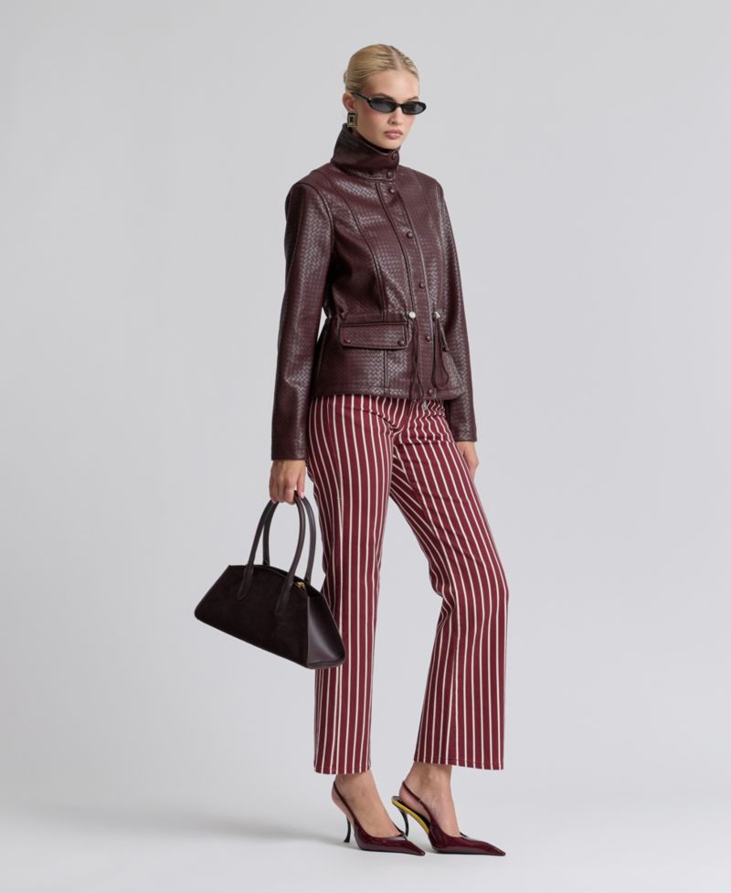 Women's Textured Mock-Neck Jacket