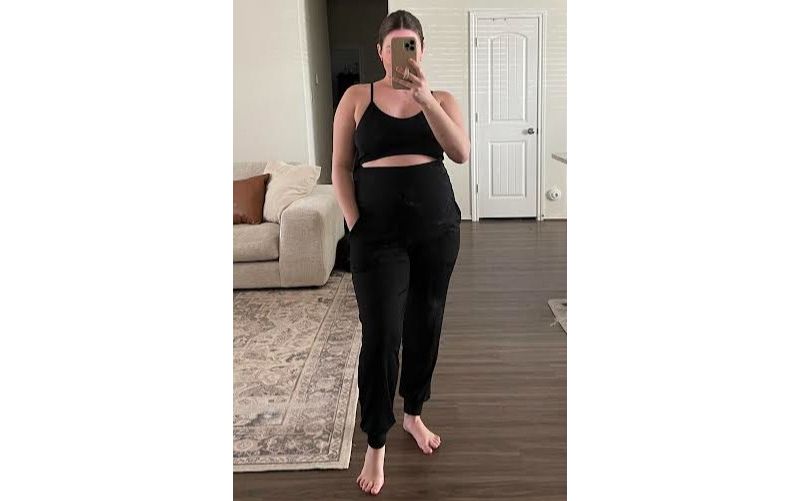 Women's Navy Blue Band Jogger Pants