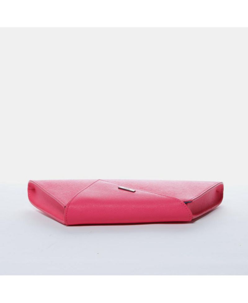 Hot Pink Purse Leather Clutch Bag Crossbody Evening Purse Unique Women's Handbag