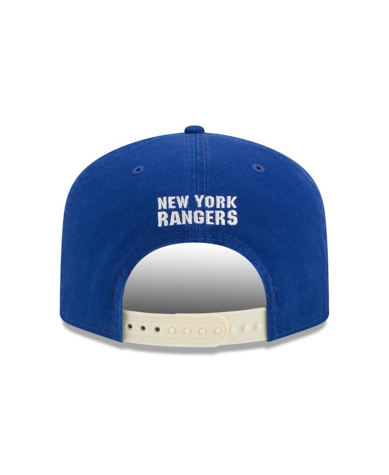 Men's Blue New York Rangers Throwback Stanley Cup Champions Side Patch 19TWENTY Adjustable Hat