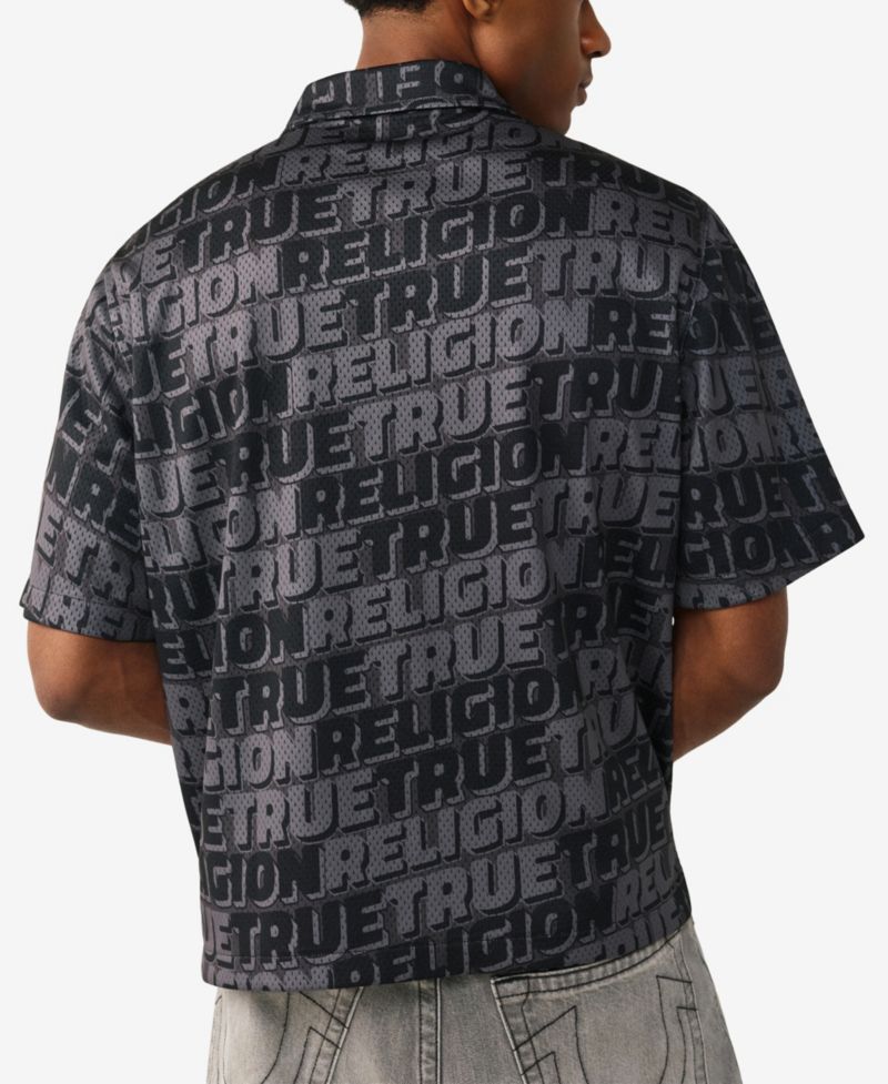 Men's Short-Sleeve Mesh Logo Shirt