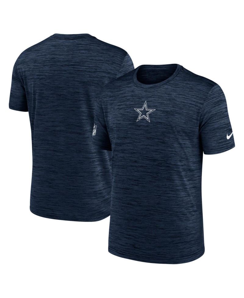 Men's Navy Dallas Cowboys Big & Tall Sideline Velocity Performance T-Shirt