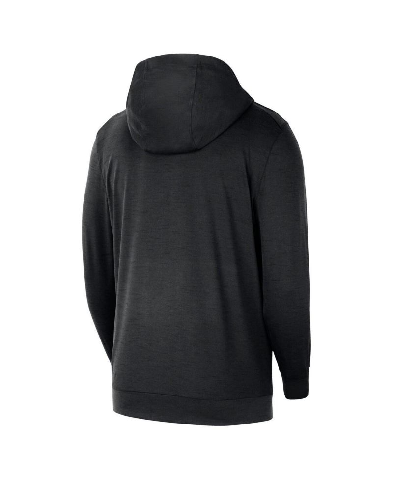Men's Black Orlando Magic 2024/25 On-Court Authentic Practice Yoga Restore Lightweight Pullover Hoodie
