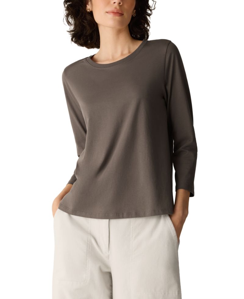 Women's Crewneck 3/4-Length Sleeve T-Shirt