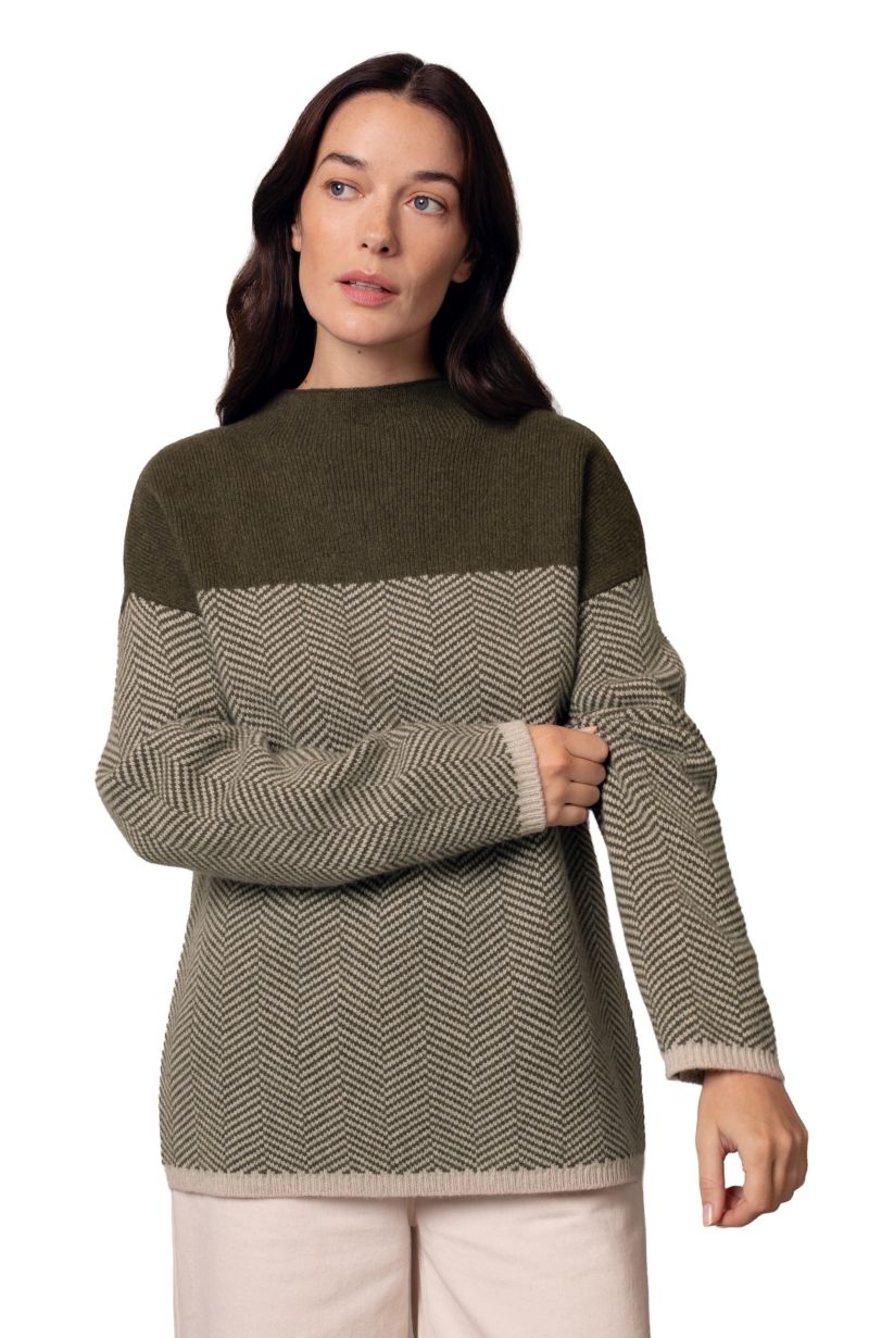 Women's Celtic and Co. Felted Funnel Neck Sweater