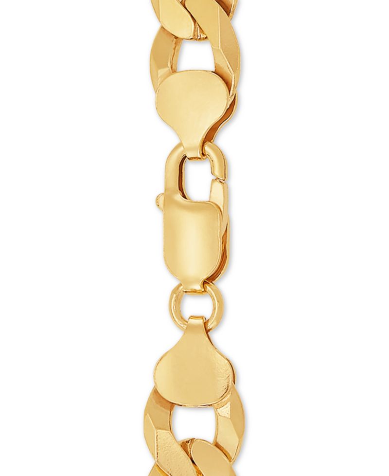 Curb Link 24" Chain Necklace in 18k Gold-Plated Sterling Silver