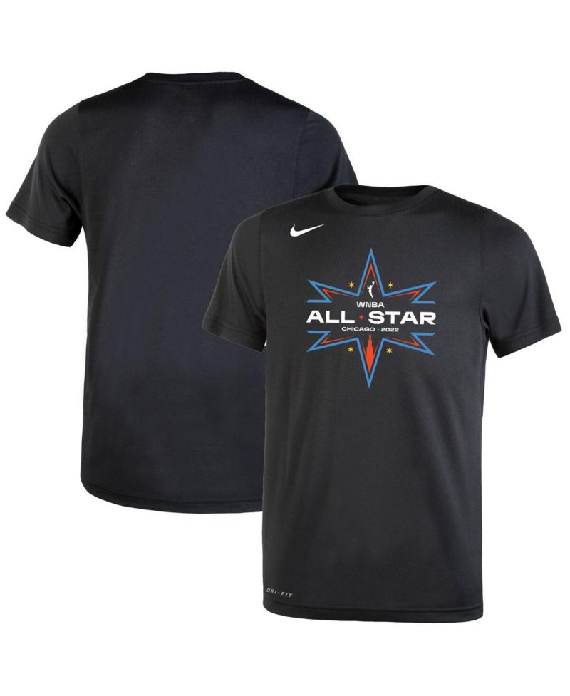 Big Boys and Girls Black 2022 WNBA All-Star Game Logo Legend Performance T-Shirt