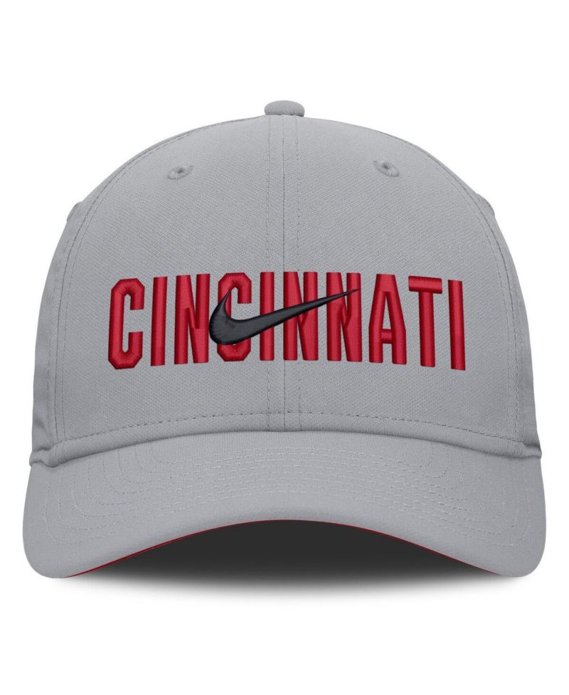 Men's Gray Cincinnati Reds Primetime Rise Dri-FIT Flex Hat